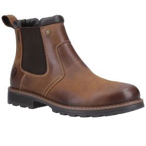 Cotswold Mens Leafield Leather Chelsea Boots / Tan